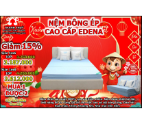 Nệm Bông Ép Cao Cấp Edena