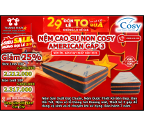 Nệm Cao Su Non Cosy American Gấp 3
