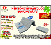 Nệm Bông Ép Dupong Gấp 3