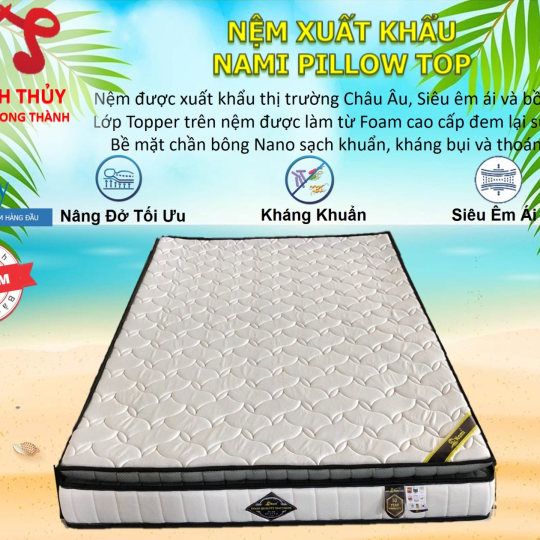 Nệm Xuất Khẩu Nami Pilow Top
