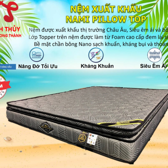 Nệm Xuất Khẩu Nami Pilow Top