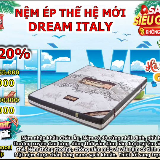 NỆM ÉP THẾ HỆ MỚI DREAM ITALY